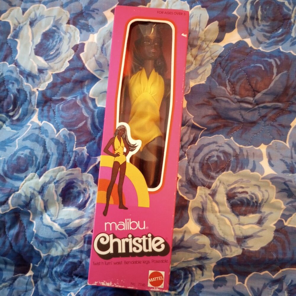 Mint-in-Box Rare Vintage 1975 Malibu Christie Barbie Doll, No. 7745